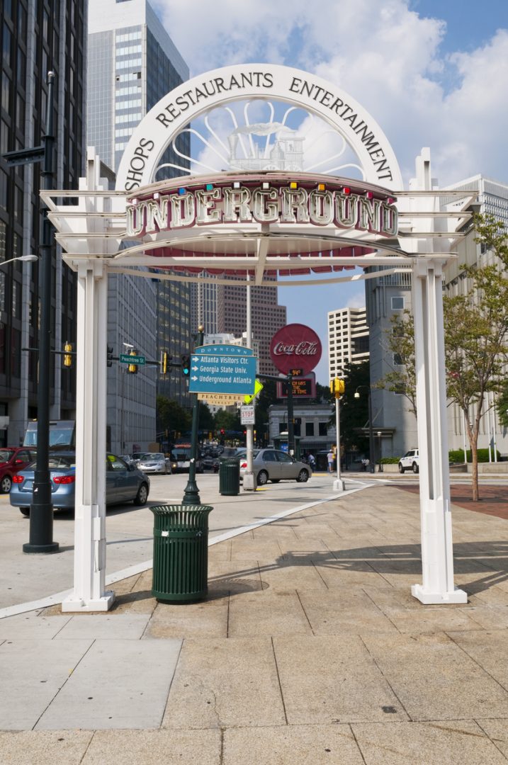 Underground Atlanta sign in Atlanta, Georgia
